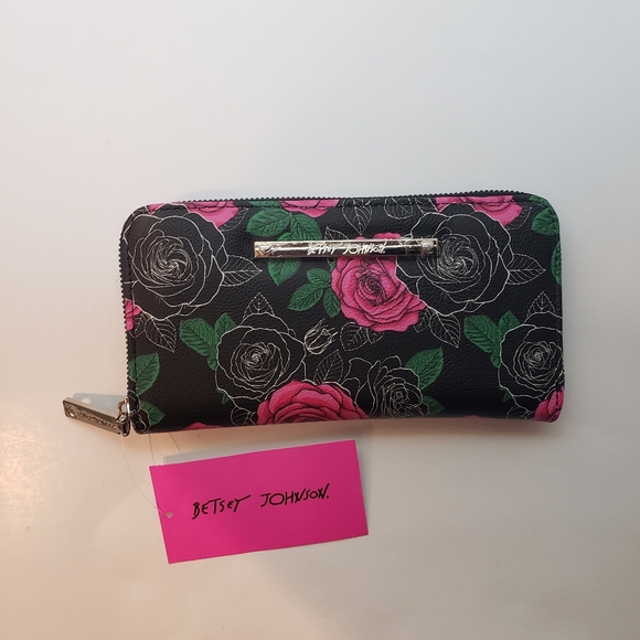 Betsy Johnson Handbags - Betsy Johnson Sketch Floral A Wallet